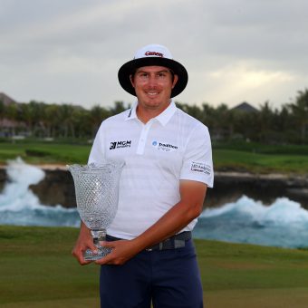 Joel Dahmen bei seinem bislang einzigen Sieg auf der PGA Tour in Puntacana