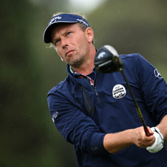 SAN ROQUE, SPAIN - OCTOBER 22: Marcel Siem of Germany plays a shot on the 12th hole during Day Four of the Estrella Damm N.A. Andalucía Masters at Real Club de Golf Sotogrande on October 22, 2023 in San Roque, Spain. (Photo by Stuart Franklin/Getty Images) tour news