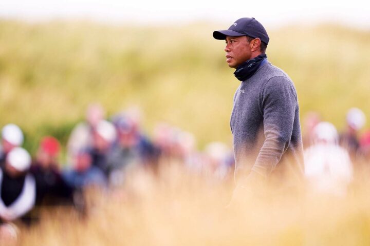 Tiger Woods bei der Open Championship 2024