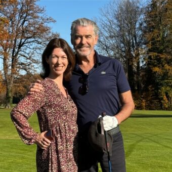 Prominenz im Münchener Süden: Pierce Brosnan