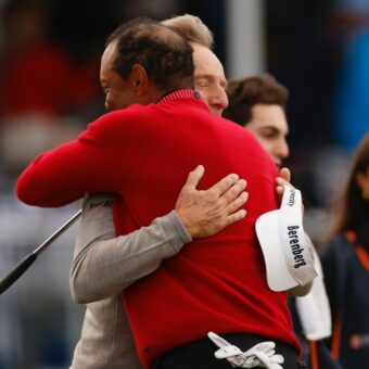 Bernhard Langer und Tiger Woods