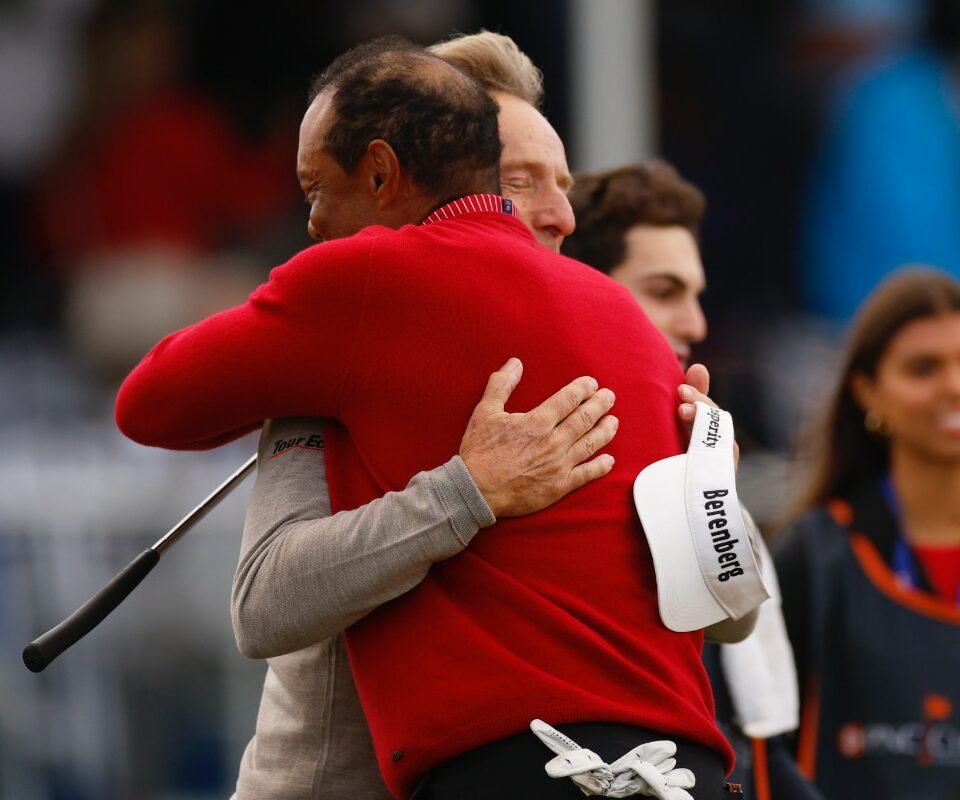 Bernhard Langer und Tiger Woods