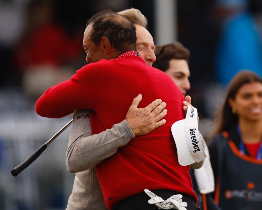 Bernhard Langer und Tiger Woods