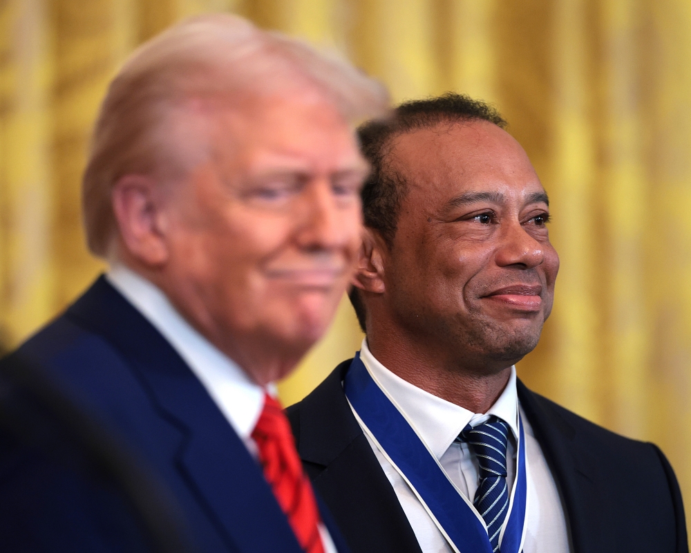 Donald Trump und Tiger Woods